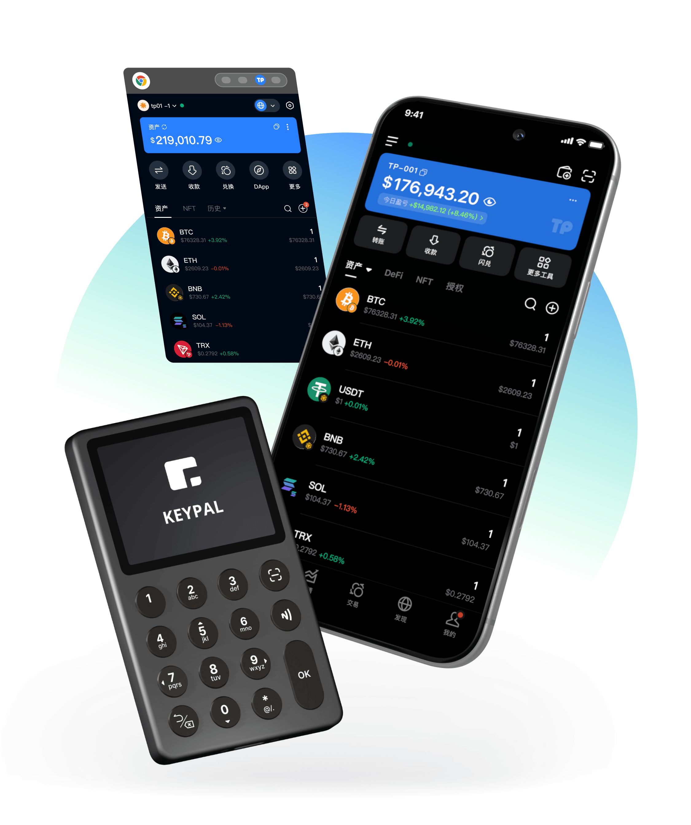 TokenPocket Web3 錢包平台主視覺